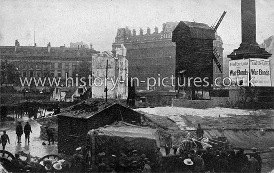 Trafalgar Square, Feed The Guns, London, c.1915.